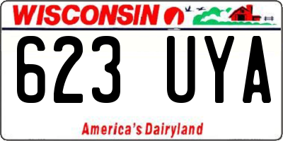 WI license plate 623UYA