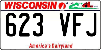 WI license plate 623VFJ