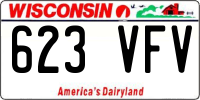 WI license plate 623VFV