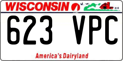 WI license plate 623VPC