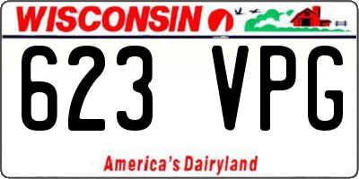 WI license plate 623VPG