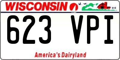 WI license plate 623VPI