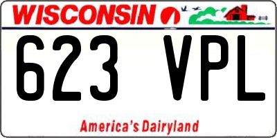 WI license plate 623VPL