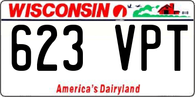 WI license plate 623VPT
