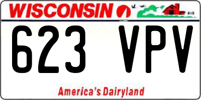 WI license plate 623VPV