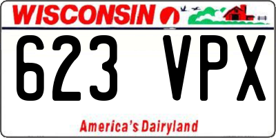 WI license plate 623VPX