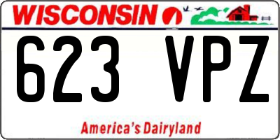 WI license plate 623VPZ