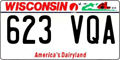 WI license plate 623VQA