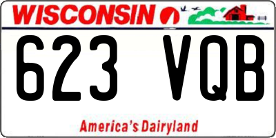 WI license plate 623VQB