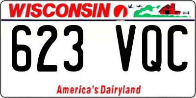 WI license plate 623VQC