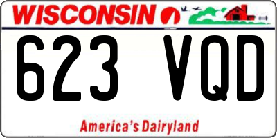 WI license plate 623VQD