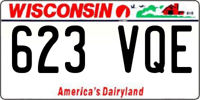 WI license plate 623VQE