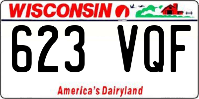 WI license plate 623VQF