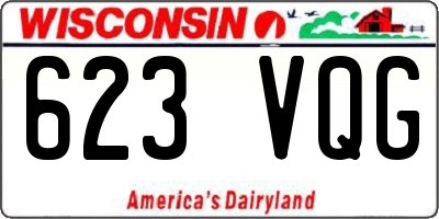 WI license plate 623VQG