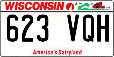WI license plate 623VQH