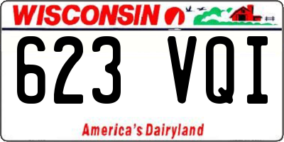 WI license plate 623VQI