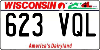 WI license plate 623VQL