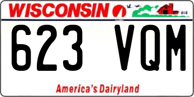 WI license plate 623VQM