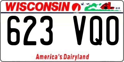 WI license plate 623VQO