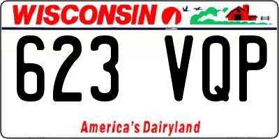 WI license plate 623VQP