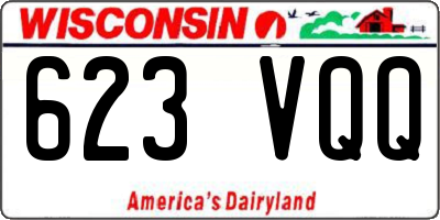 WI license plate 623VQQ