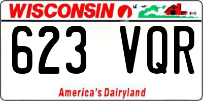 WI license plate 623VQR