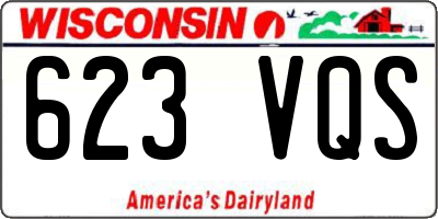 WI license plate 623VQS