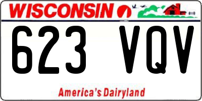 WI license plate 623VQV