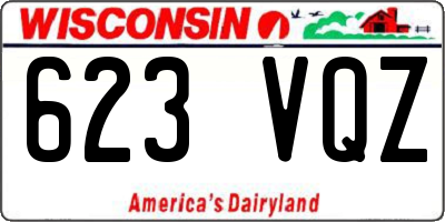 WI license plate 623VQZ