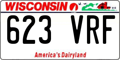 WI license plate 623VRF