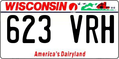 WI license plate 623VRH