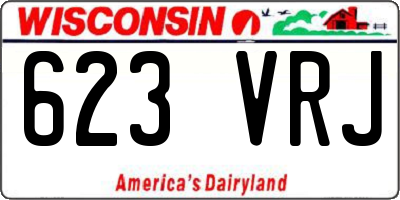 WI license plate 623VRJ