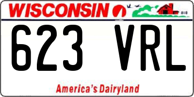 WI license plate 623VRL