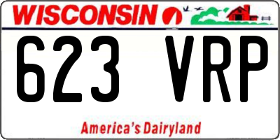 WI license plate 623VRP