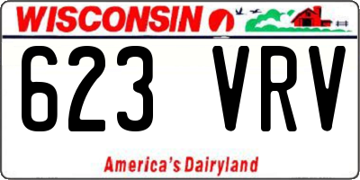 WI license plate 623VRV