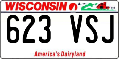WI license plate 623VSJ