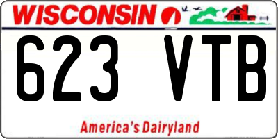WI license plate 623VTB