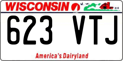 WI license plate 623VTJ
