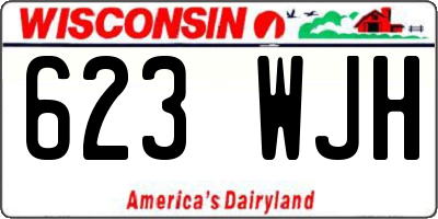 WI license plate 623WJH