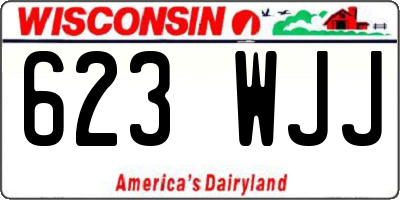WI license plate 623WJJ