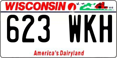 WI license plate 623WKH