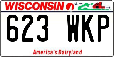 WI license plate 623WKP