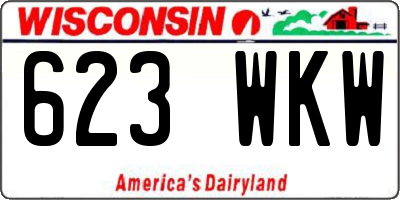 WI license plate 623WKW