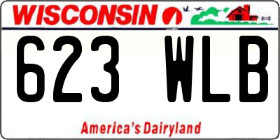 WI license plate 623WLB