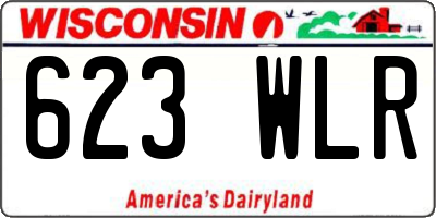 WI license plate 623WLR