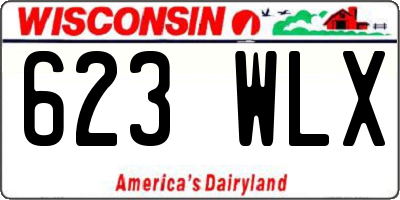 WI license plate 623WLX