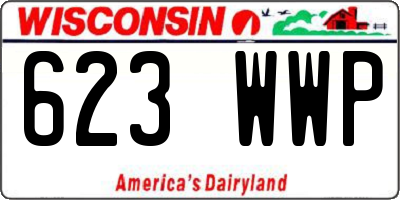 WI license plate 623WWP