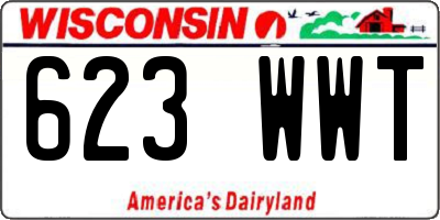 WI license plate 623WWT