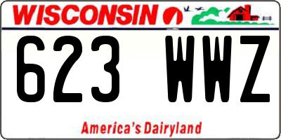 WI license plate 623WWZ