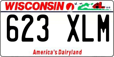 WI license plate 623XLM